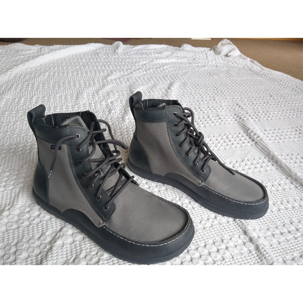 Lems Boulder Boot Canvas Size 15 Men's Gray‎ Black